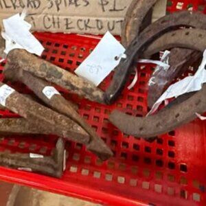 Horseshoes & Railroad Spikes 4 of each